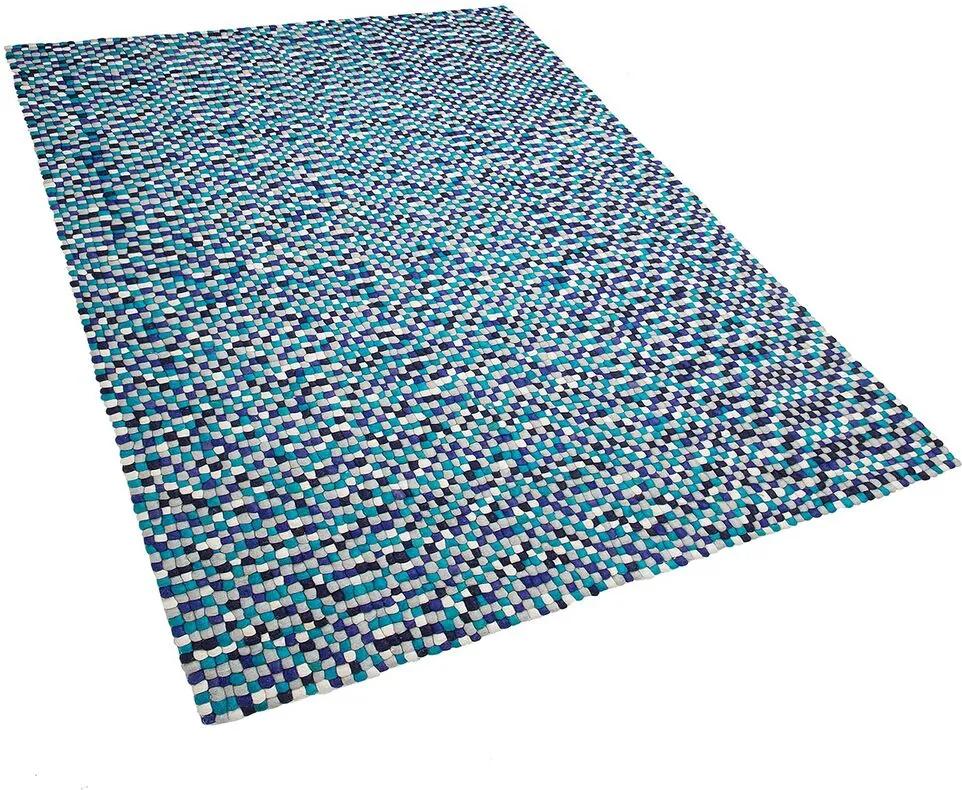 Vloerkleed marineblauw/wit 160 x 230 cm AMDO