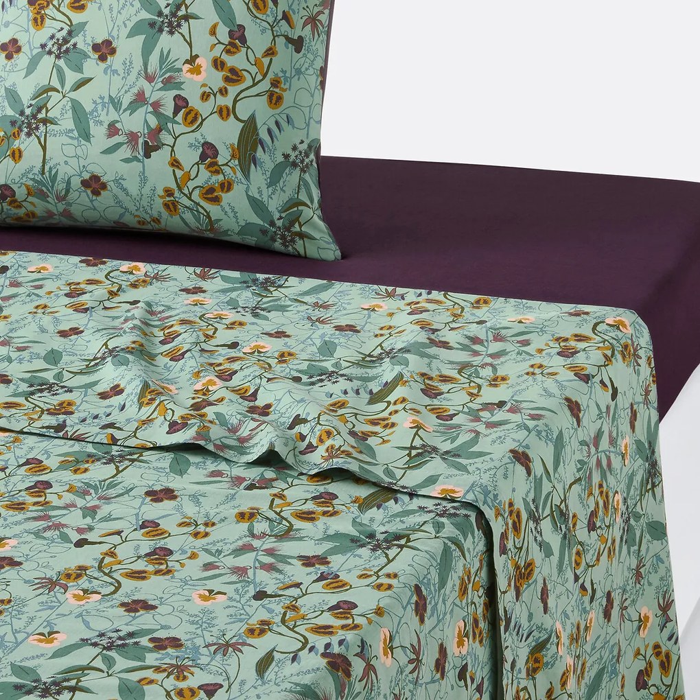 Laken in gewassen katoen, beronise