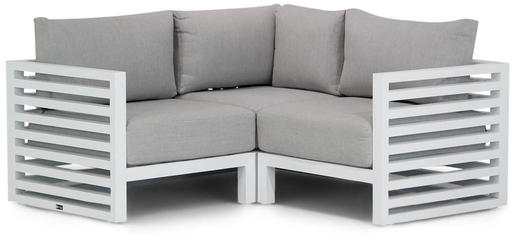 Hoek loungeset 2 personen Aluminium Wit Santika Furniture Santika Jaya