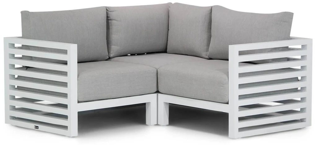 Hoek loungeset 2 personen Aluminium Wit Santika Furniture Santika Jaya