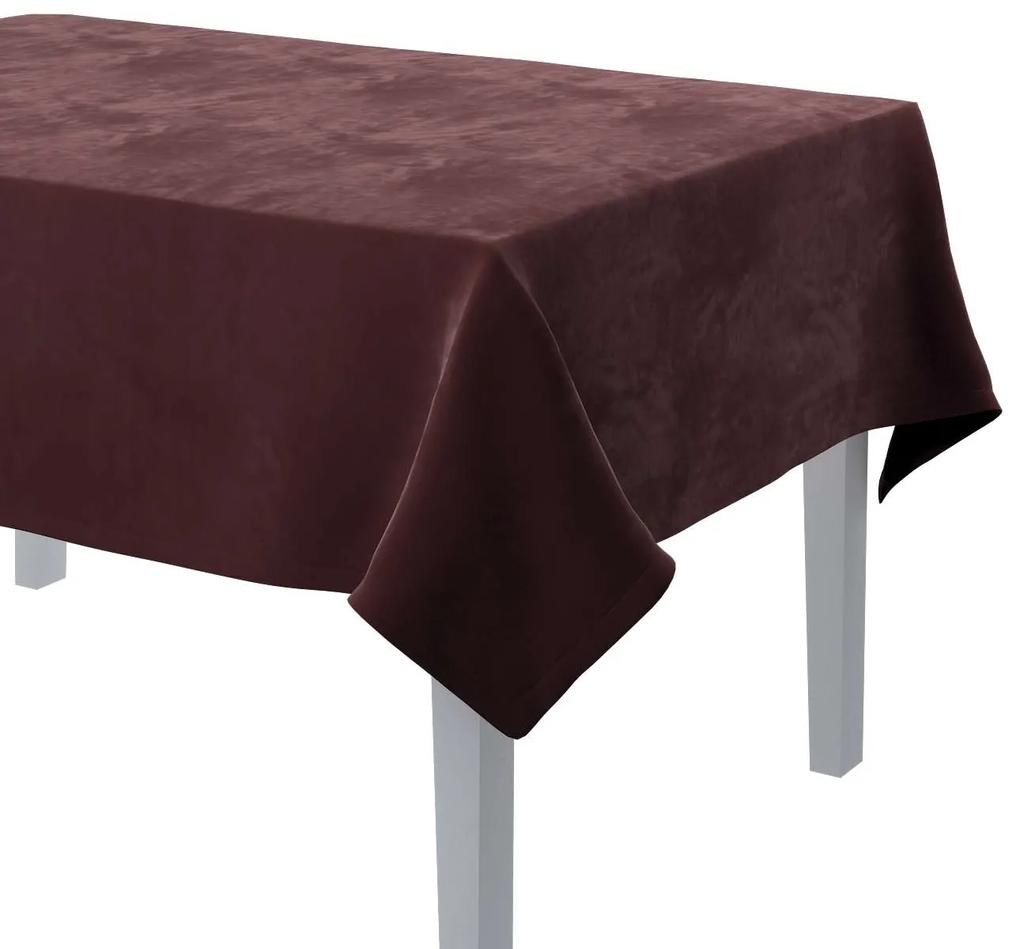 Dekoria Rechthoekig tafelkleed collectie Velvet bordeaux 130 × 210 cm