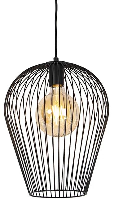Design hanglamp zwart - Wire Ario Design E27 rond Binnenverlichting Lamp