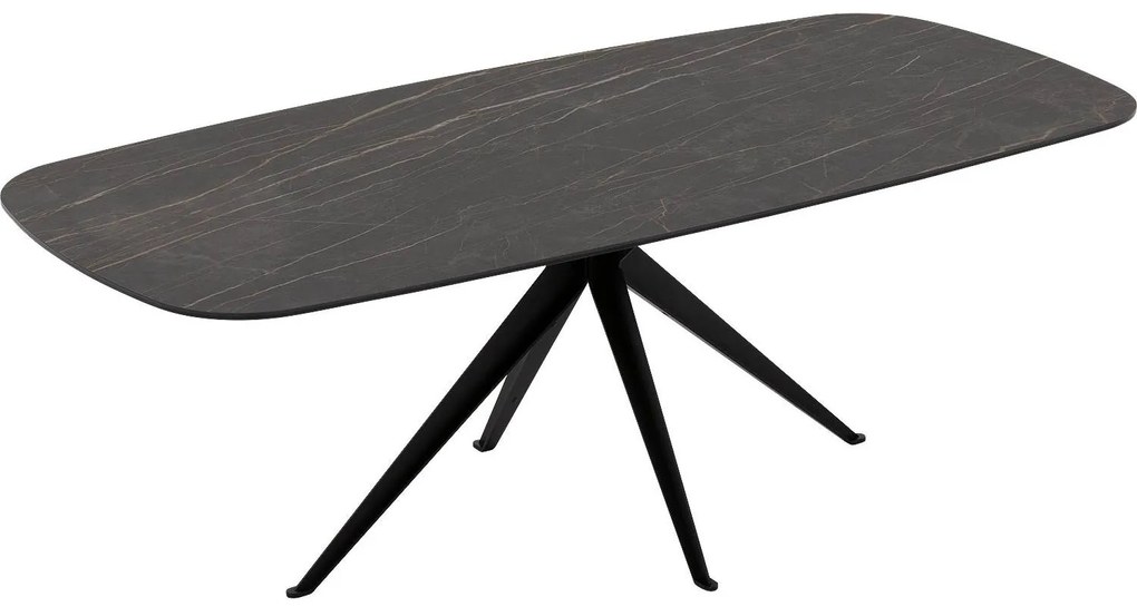 Goossens Excellent Eettafel Cipressen, Semi rechthoekig 160 x 90 cm