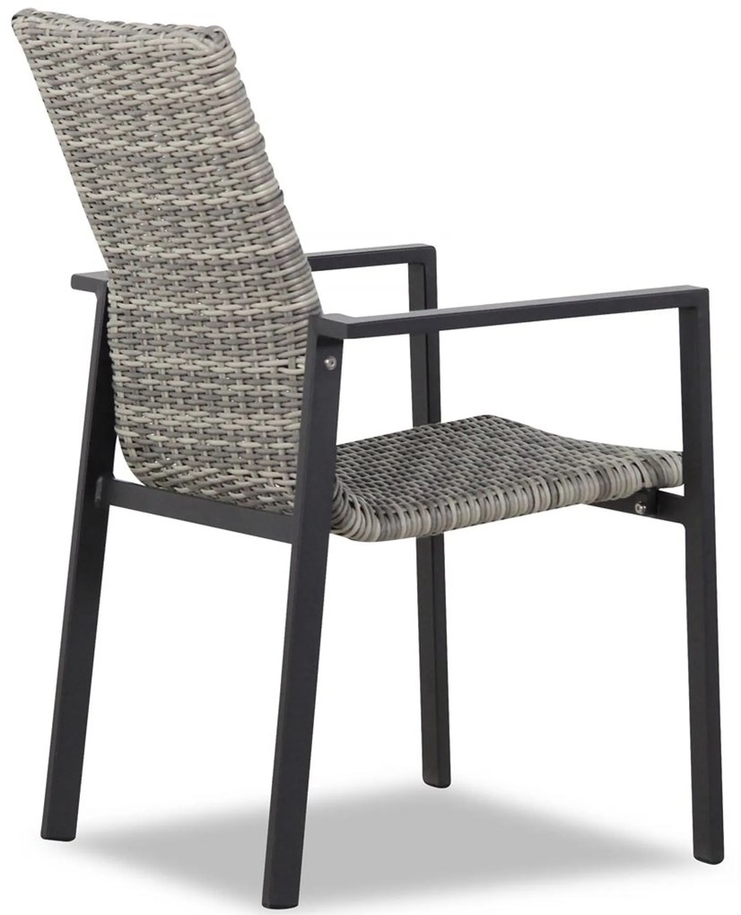Tuinstoel stapelbaar Wicker Grijs-antraciet Lifestyle Garden Furniture Upton