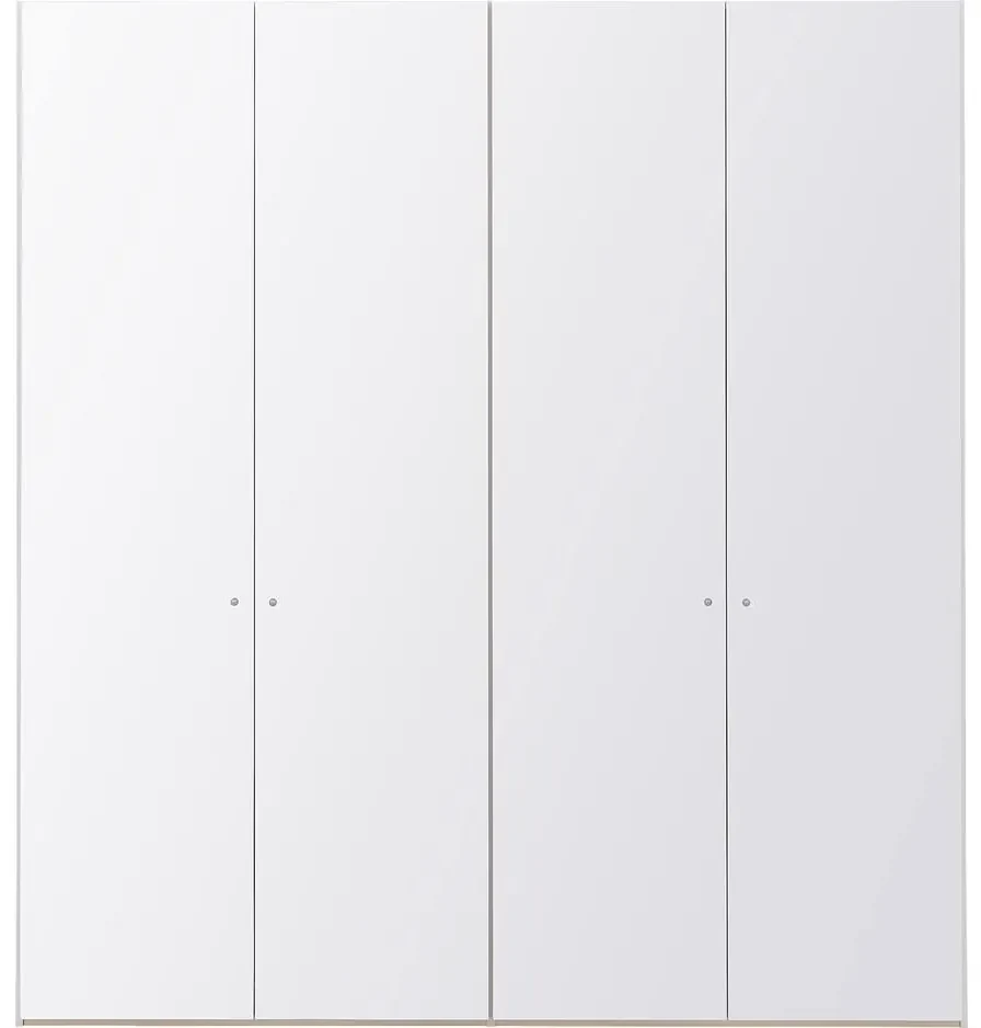 Goossens Kledingkast Easy Storage Ddk, Kledingkast 203 cm breed, 220 cm hoog, 4x glas draaideur