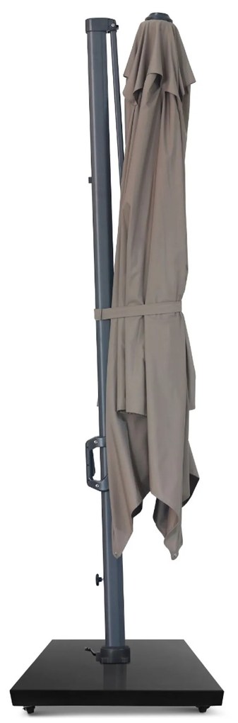 Zweefparasol 3x3m S1 (excl. voet) Taupe-naturel-bruin Camello Diego