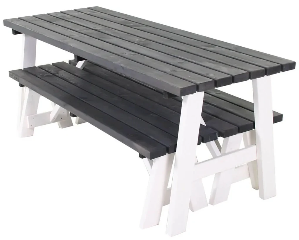 Picnic Set Rodeo - Losse banken - 6 persoons - 180 cm