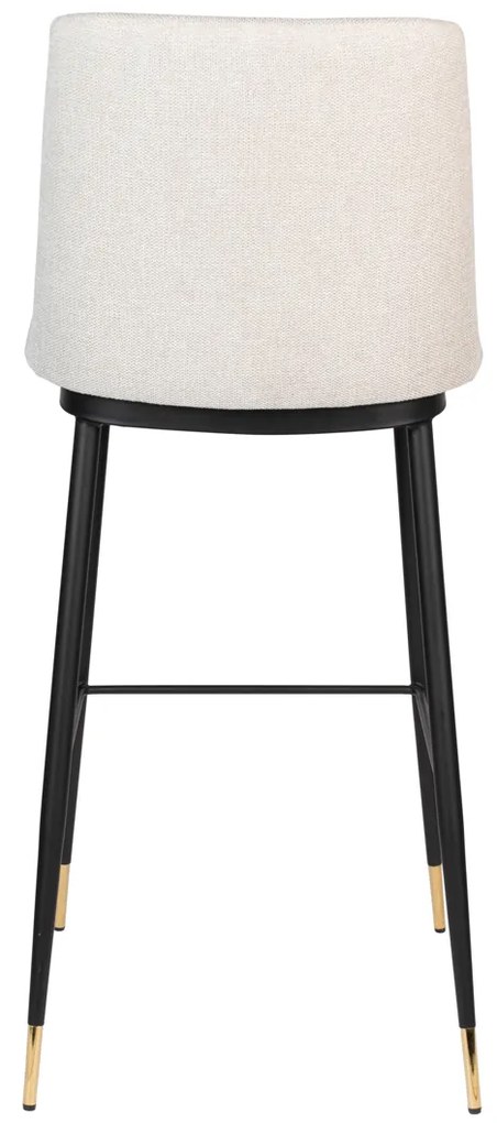 Hoge Barstoel Van Stof Beige