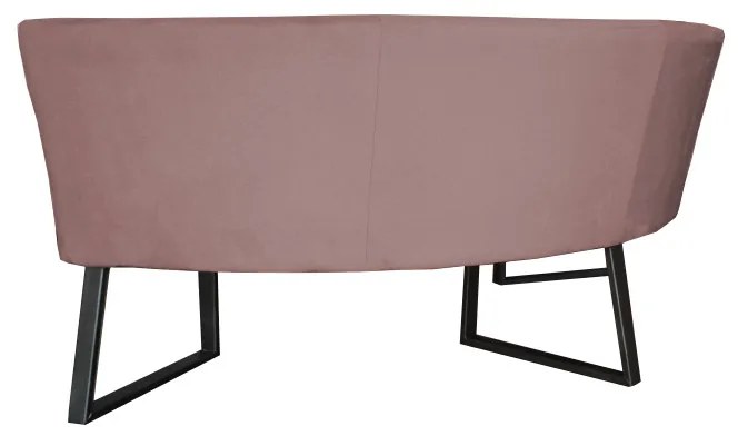 Eetkamerbank - Hengelo - geschikt voor ronde tafel 150 cm - stof Element grijsbruin 05