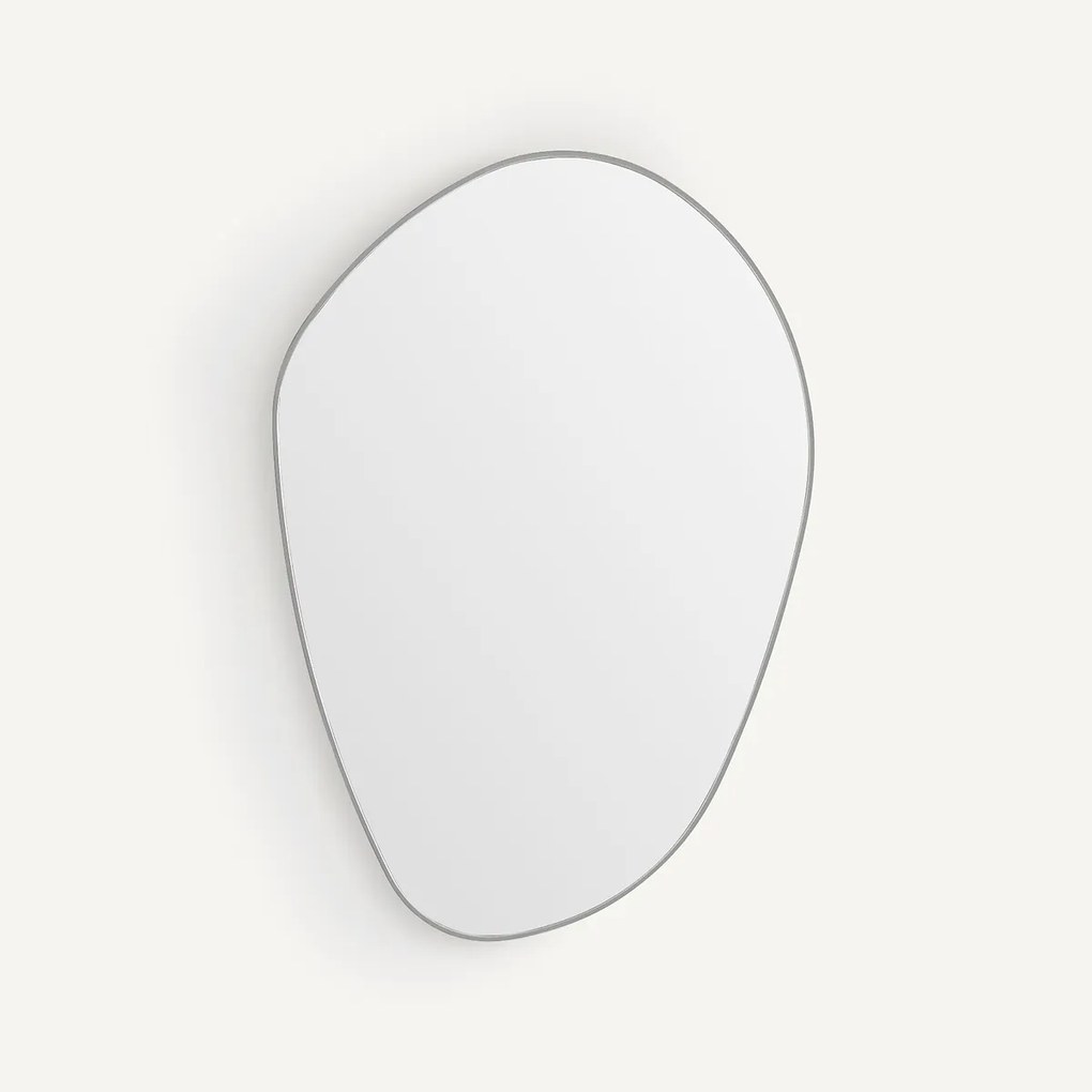 Spiegel satijnikkel H90 cm, Lido