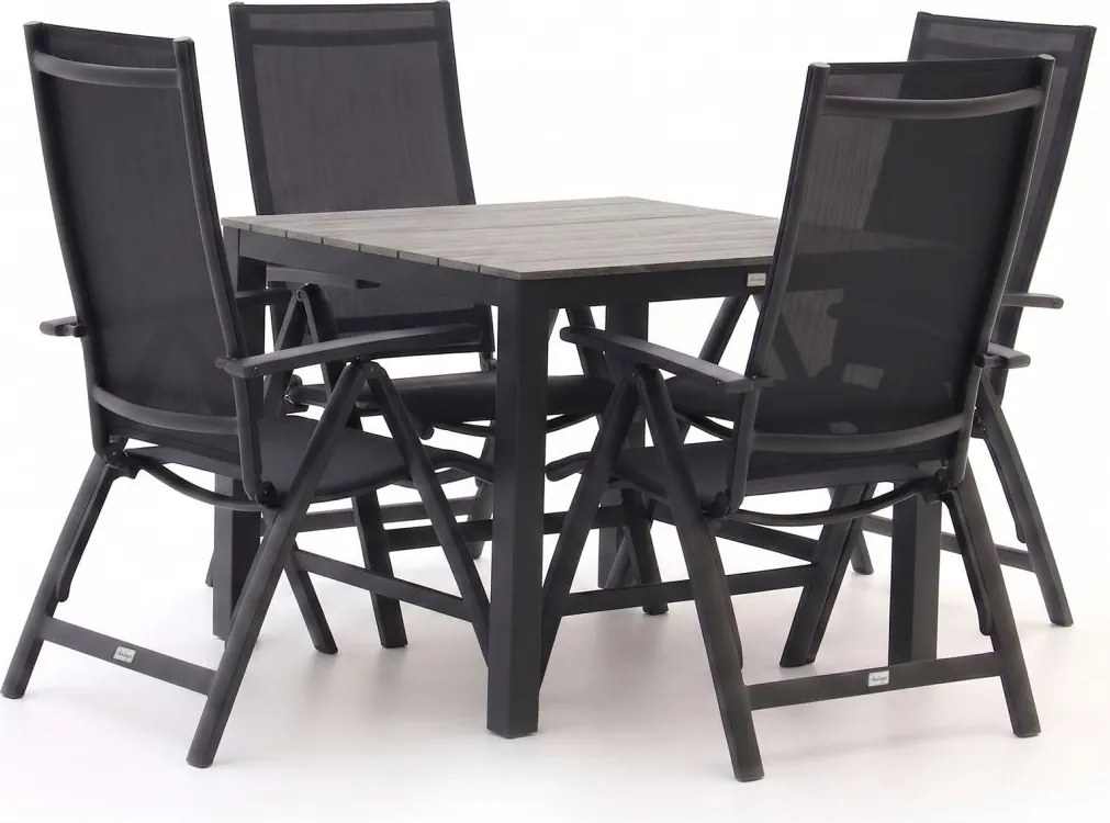 Diningset Bellagio  | 4 personen | Tuinset polywood | 5-delig | Kees Smit Tuinmeubelen