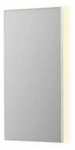 INK SP32 spiegel - 50x4x100cm rechthoek in stalen kader incl indir LED - verwarming - color changing - dimbaar en schakelaar - mat wit 8410011
