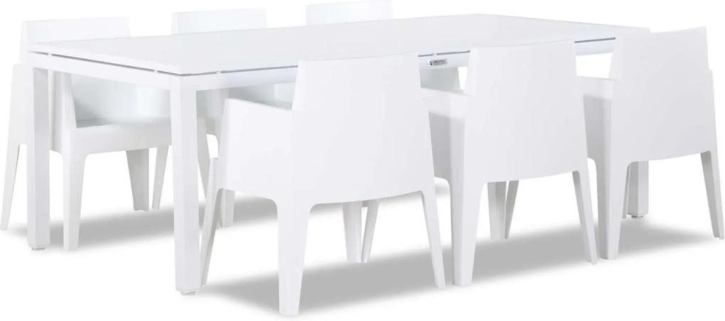 Lifestyle Box/Concept 180 cm dining tuinset 7-delig stapelbaar