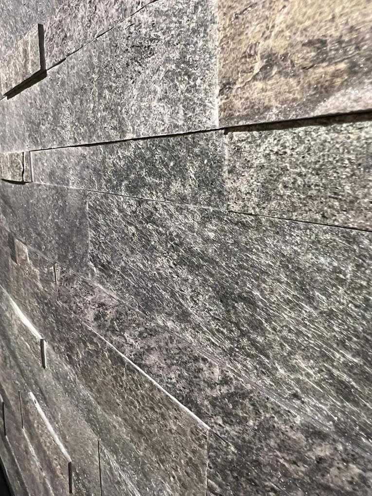 Zelfklevend Natuursteen Silver Shine | Paneli Natuursteen Wandpanelen