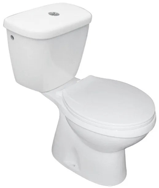 Go by Van Marcke Toledo wc pack 65.5x39x72.5cm porselein wit 3/6 L vloeraansluiting CA/AO met zitting SACHWCTOLESV