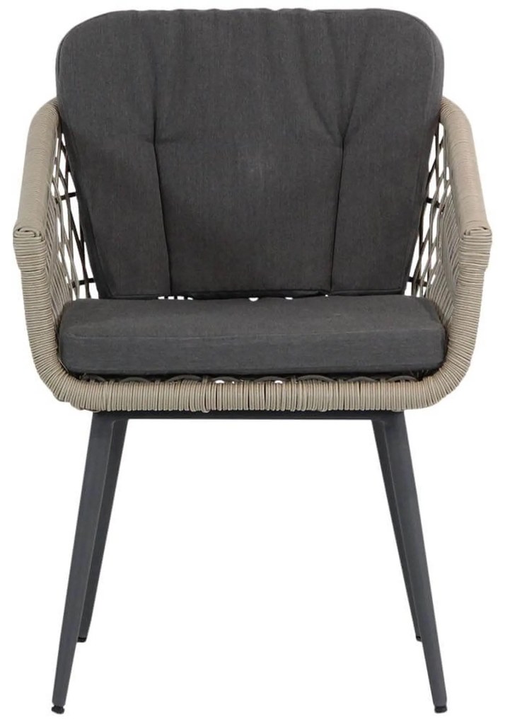 Tuinset 4 personen 180 cm Rope Taupe Lifestyle Garden Furniture Western/Matale