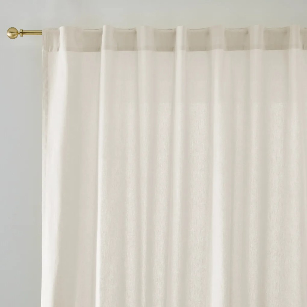 Gordijn in katoen met verdekte lussen, Scénario