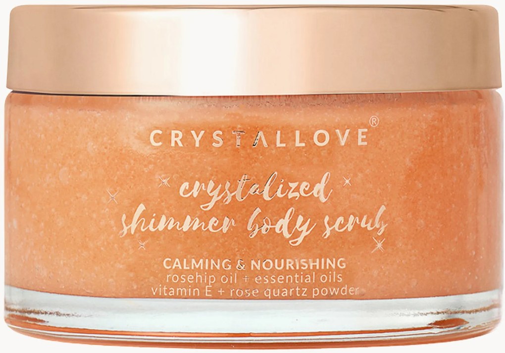 Lichaamspeeling Rose Quartz Shimmer Crystallove