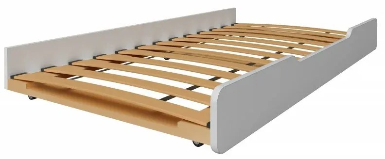 Kinderen Roze Uitschuifbaar eenpersoonsbed op onderschuifbed - Picasso 5059914069769 Children's Beds Home, 200x90, 12 cm schuimmatras met hoge veerkra