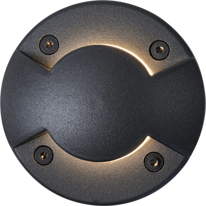 Set van 6 moderne grondspots zwart GU10 50mm 2-lichts effect IP65 - Cellar