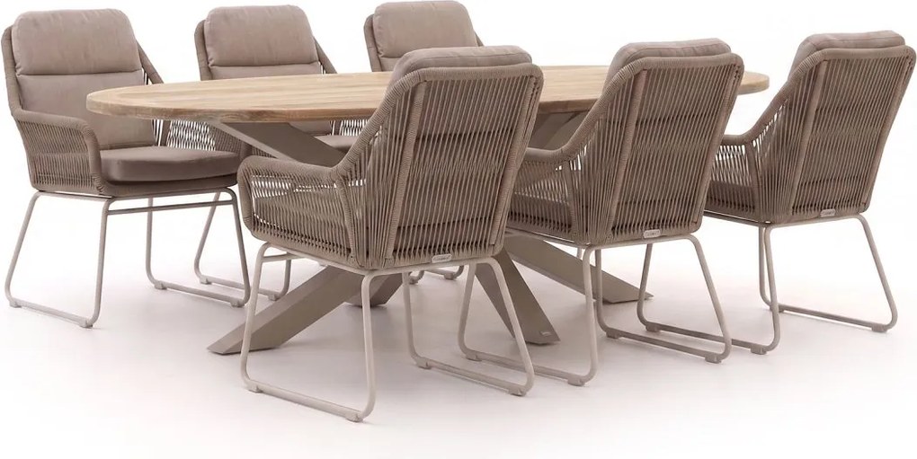 Diningset Intenso  | 6 personen | Tuinset teakhout | 7-delig | Kees Smit Tuinmeubelen