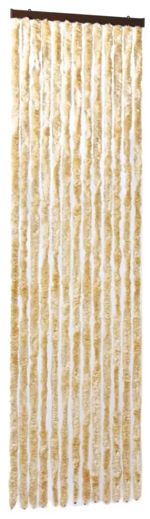 vidaXL Vliegengordijn 56x185 cm chenille beige