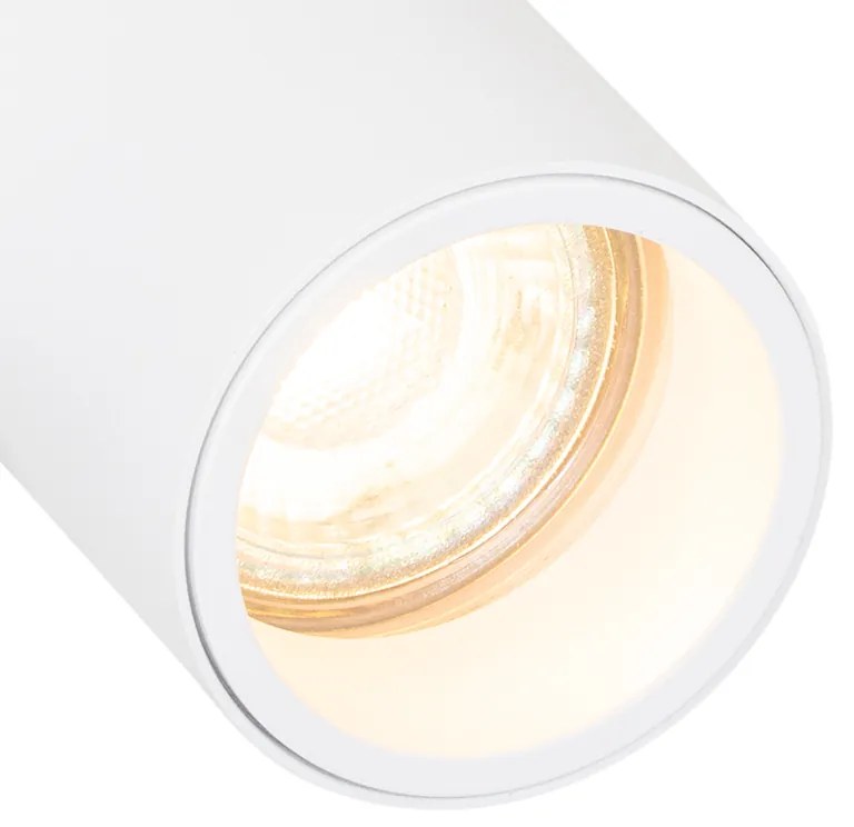 Design Spot / Opbouwspot / Plafondspot wit 2-lichts verstelbaar - Michael Design GU10 Binnenverlichting Lamp