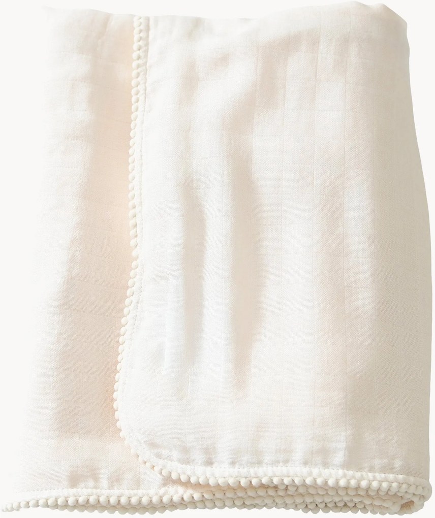 Babymousseline deken Pom Pom