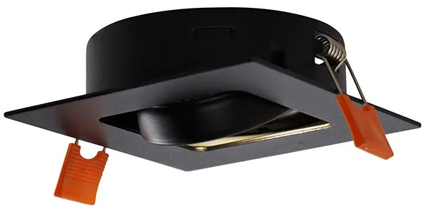 Moderne Smart inbouwspot zwart incl. WiFi GU10 - Artemis Modern, Design GU10 vierkant Binnenverlichting Lamp