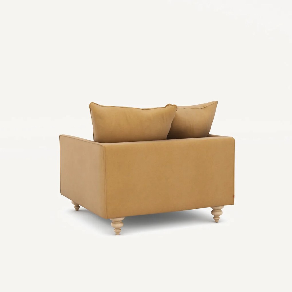 Linnen fluwelen fauteuil, LAZARE