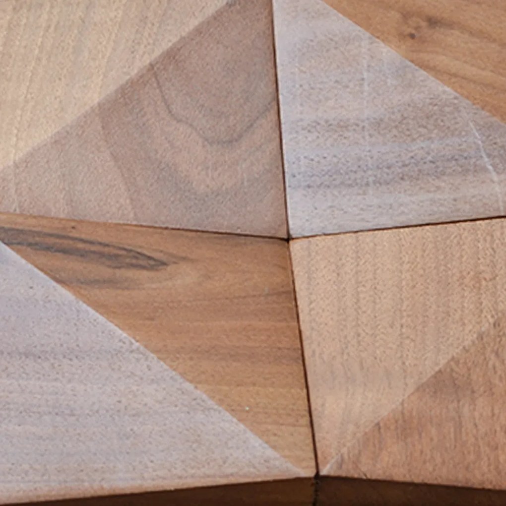 Houten Mozaïekpaneel | Slim Walnoot | 20×40 cm | Hout | Tegel