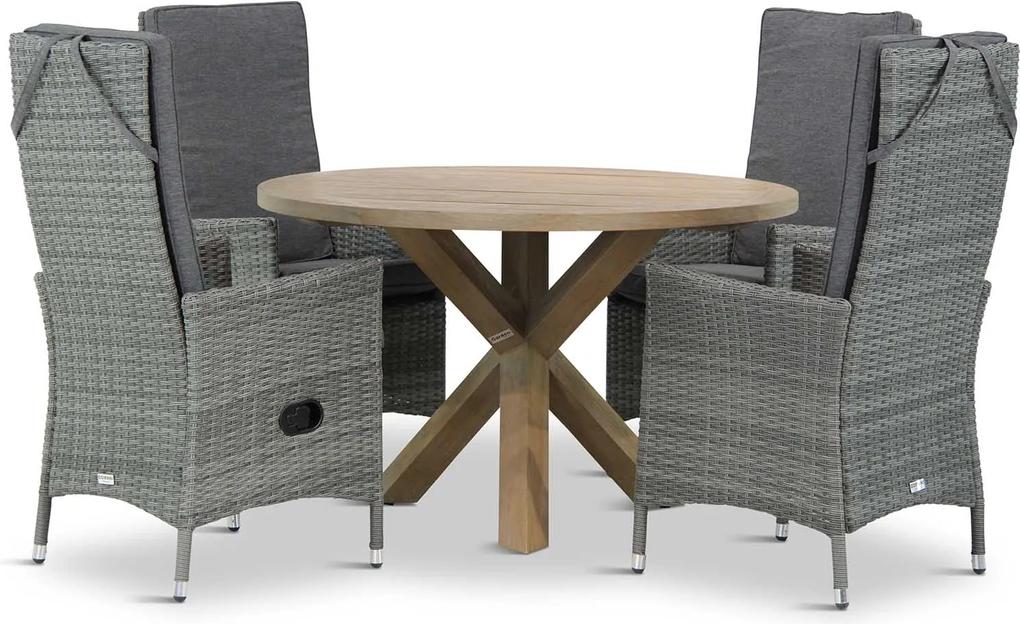 Domani Comino/Sand City rond 120 cm dining tuinset 5-delig