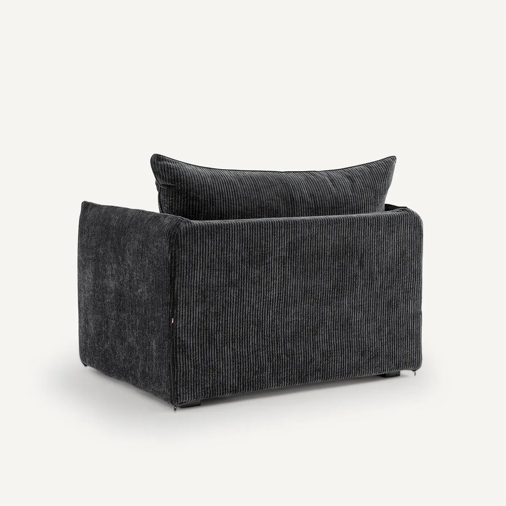 Fauteuil in geribd fluweel, Néo Chiquito