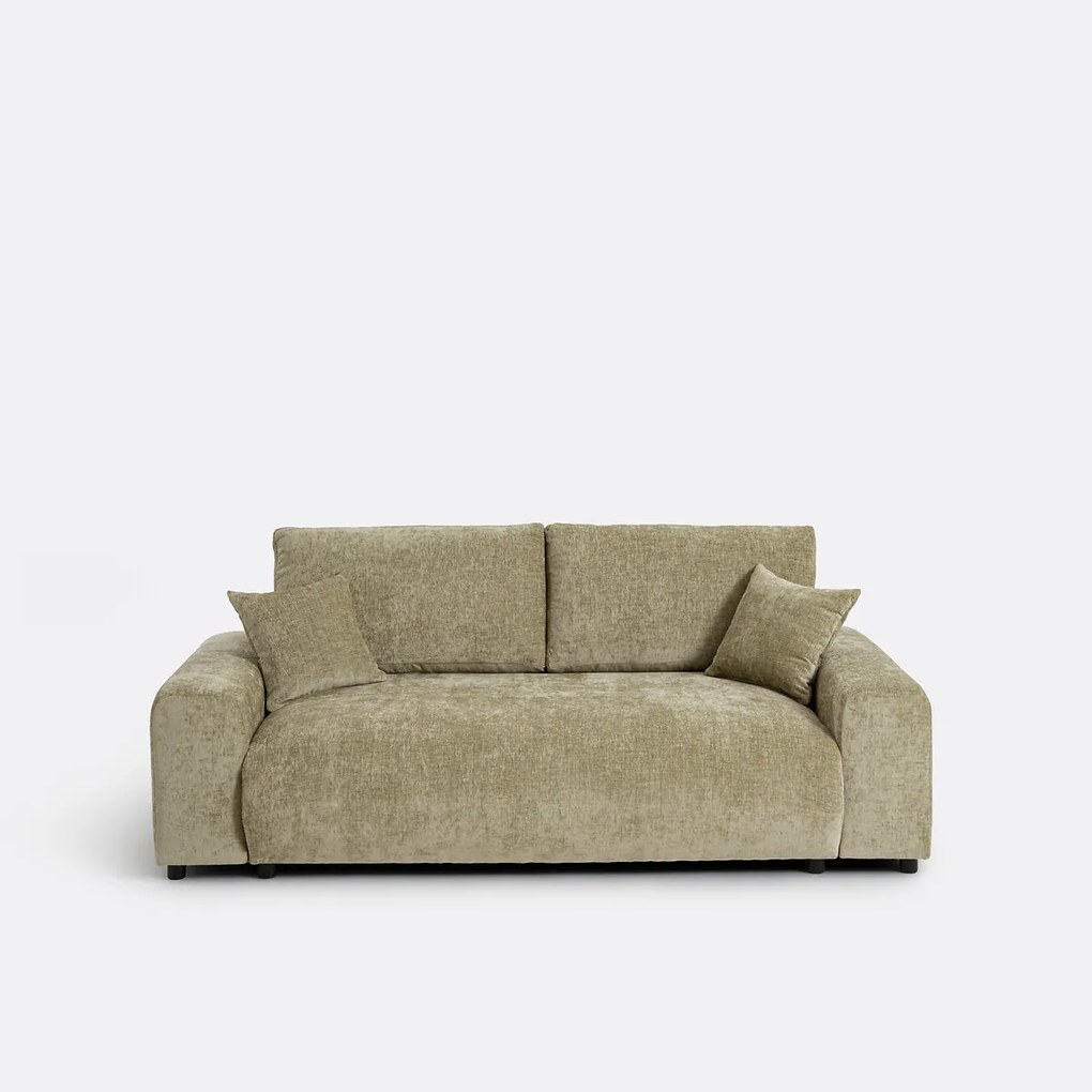 2-zits rechte bank in gevlamd chenille, GALENE