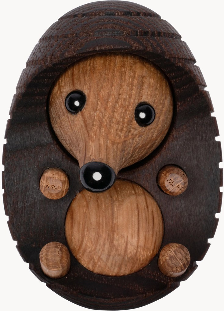 Handgemaakt decoratief object Spike van eikenhout