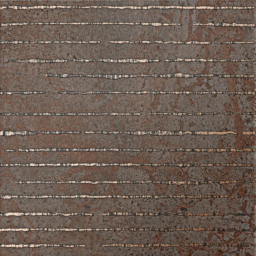 Valence Earth wandtegel 25x25cm decor ruggine gerectificeerd