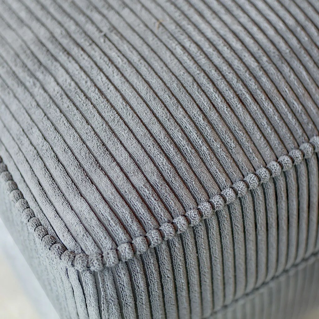 PEPP Interiors Lech Hoekbank Grijze Ribstof