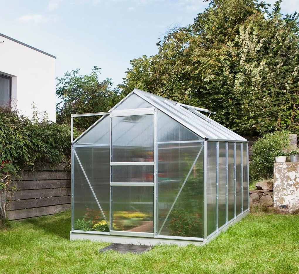 Vitavia Venus serre - 6,2m² - met 4 mm polycarbonaat - Aluminium