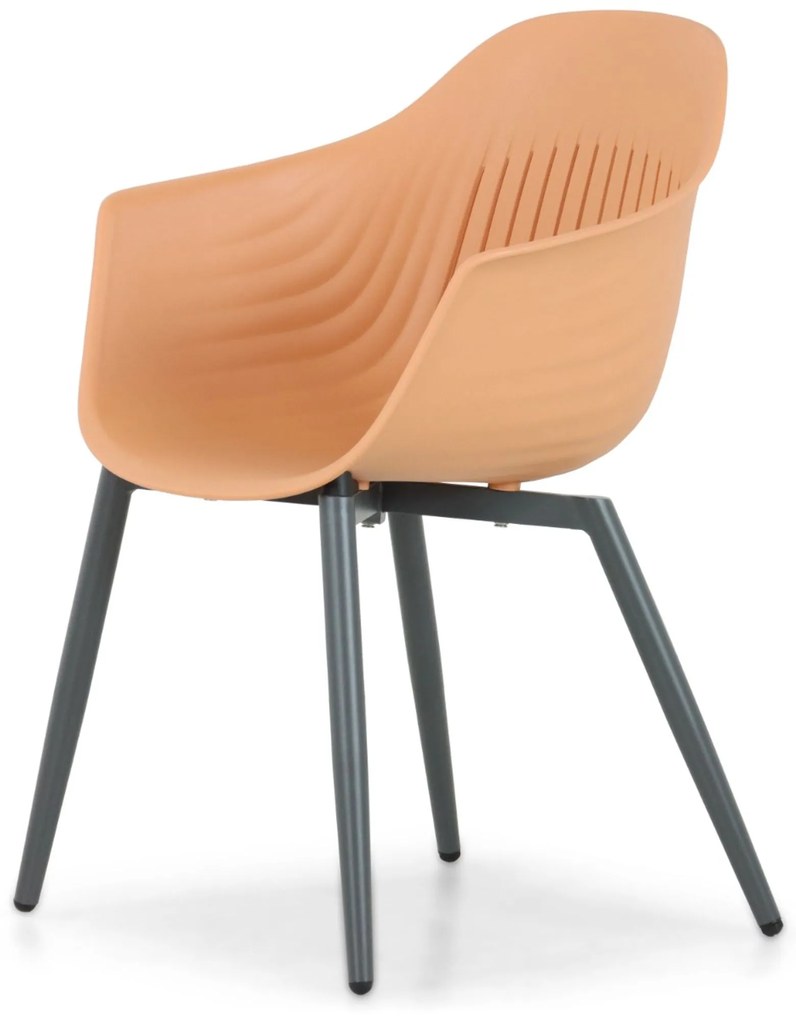 Tuinstoel Kunststof Oranje Lifestyle Garden Furniture Lissabon
