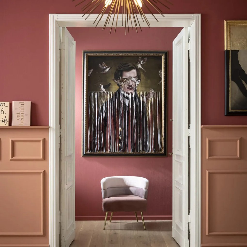 Roze Design Fauteuil Fluweel