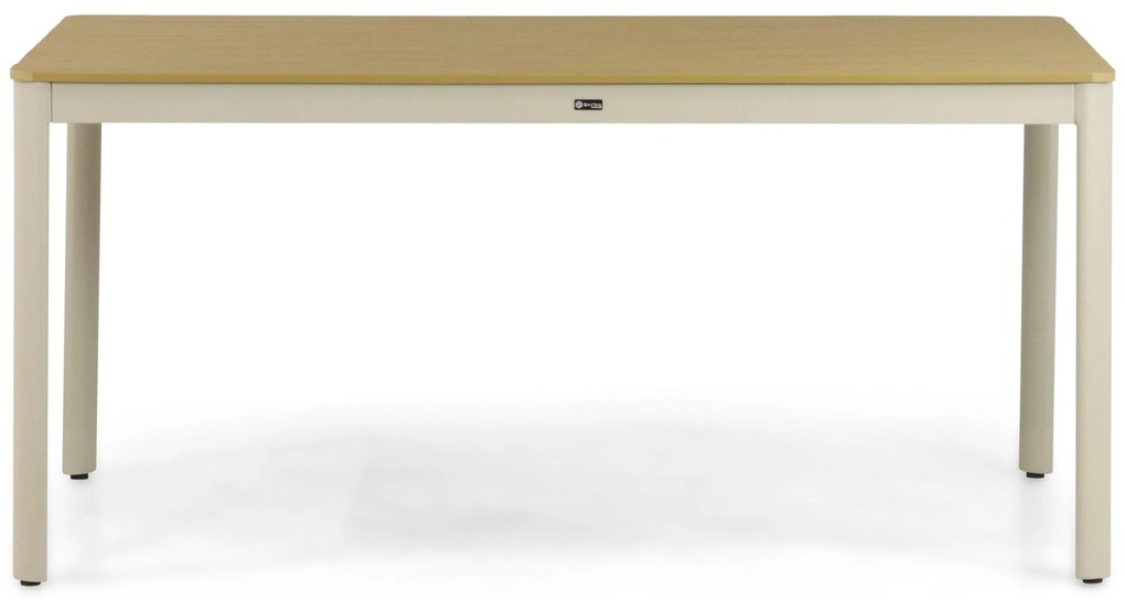 Dining Tuintafel rechthoekig 160 x 91,5 cm Aluminium Taupe Santika Mind