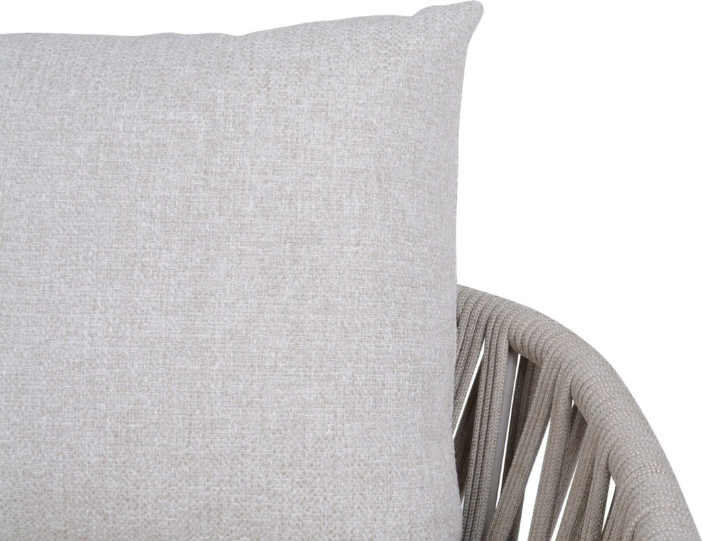 Stoel en Bank Loungeset 5 personen Rope Taupe  4 Seasons Outdoor Calma