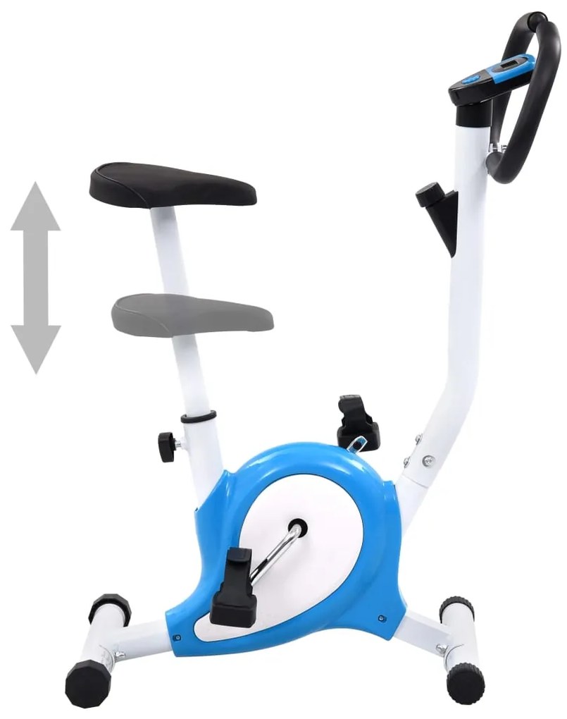 vidaXL Hometrainer met bandweerstand blauw