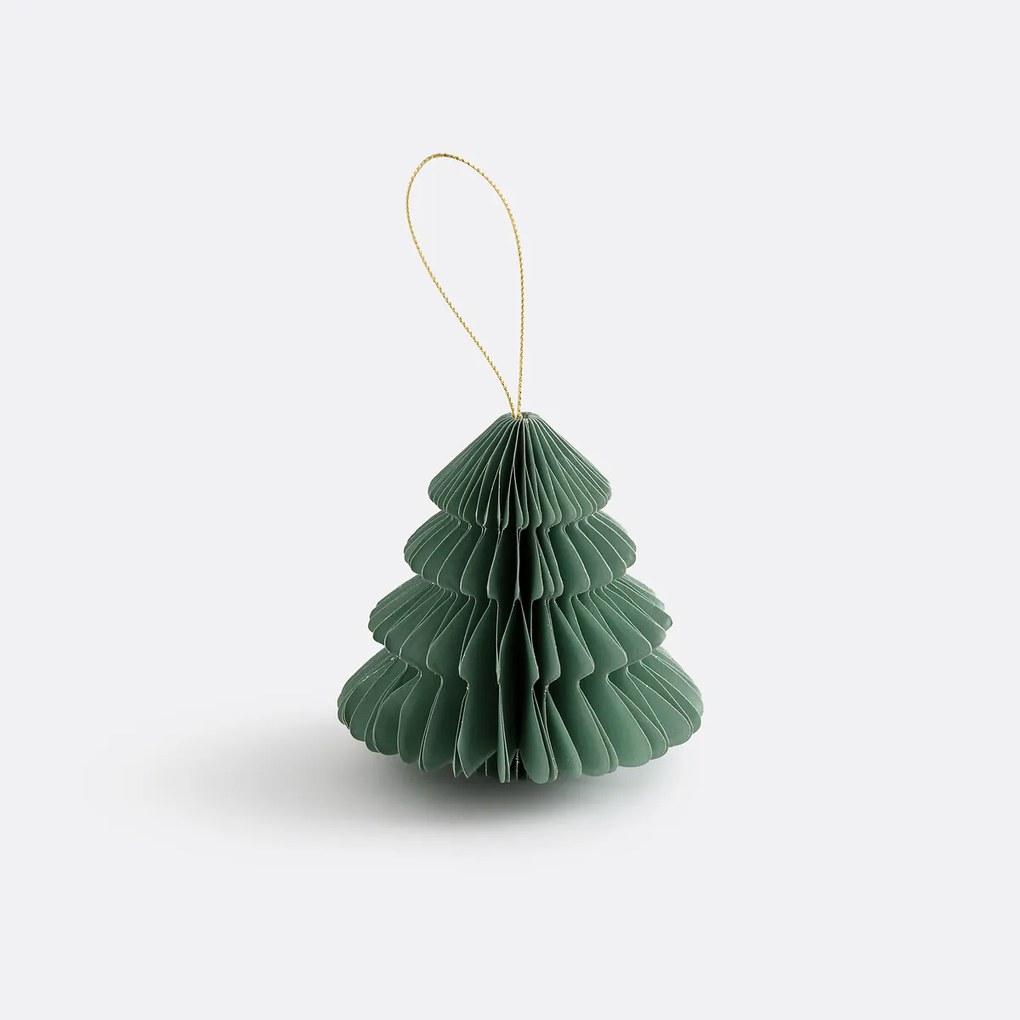 Set van 4 papieren kerstdecoraties, Caspar