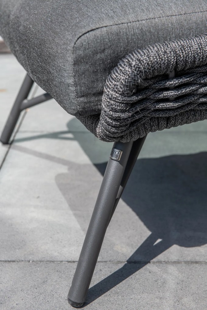 4 Seasons Outdoor Wing loungeset met Axel tafel Loungeset houtkleur weerbestendig