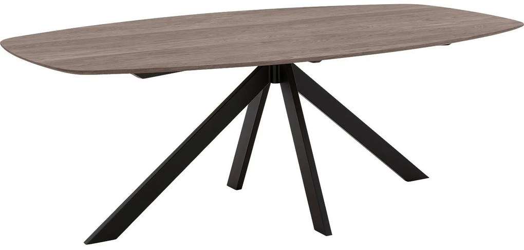 Goossens Excellent Eettafel Uniek, Semi ovaal 260 x 120 cm