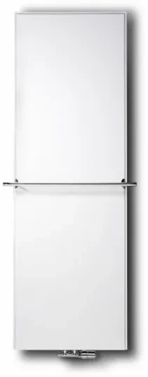 Vasco Flat V Line paneelradiator vlak type 21 400x1600mm 1047W aansluiting 8008 wit structuur 112980400160080080600-0000