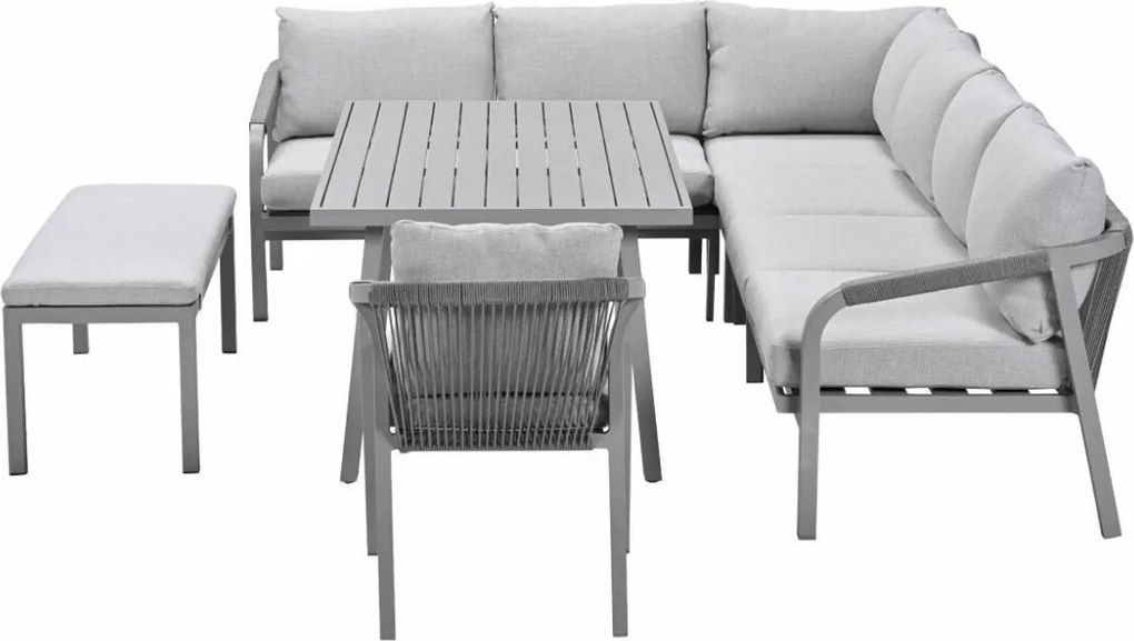 Garden Impressions Tarera lounge dining set 7-delig R - taupe