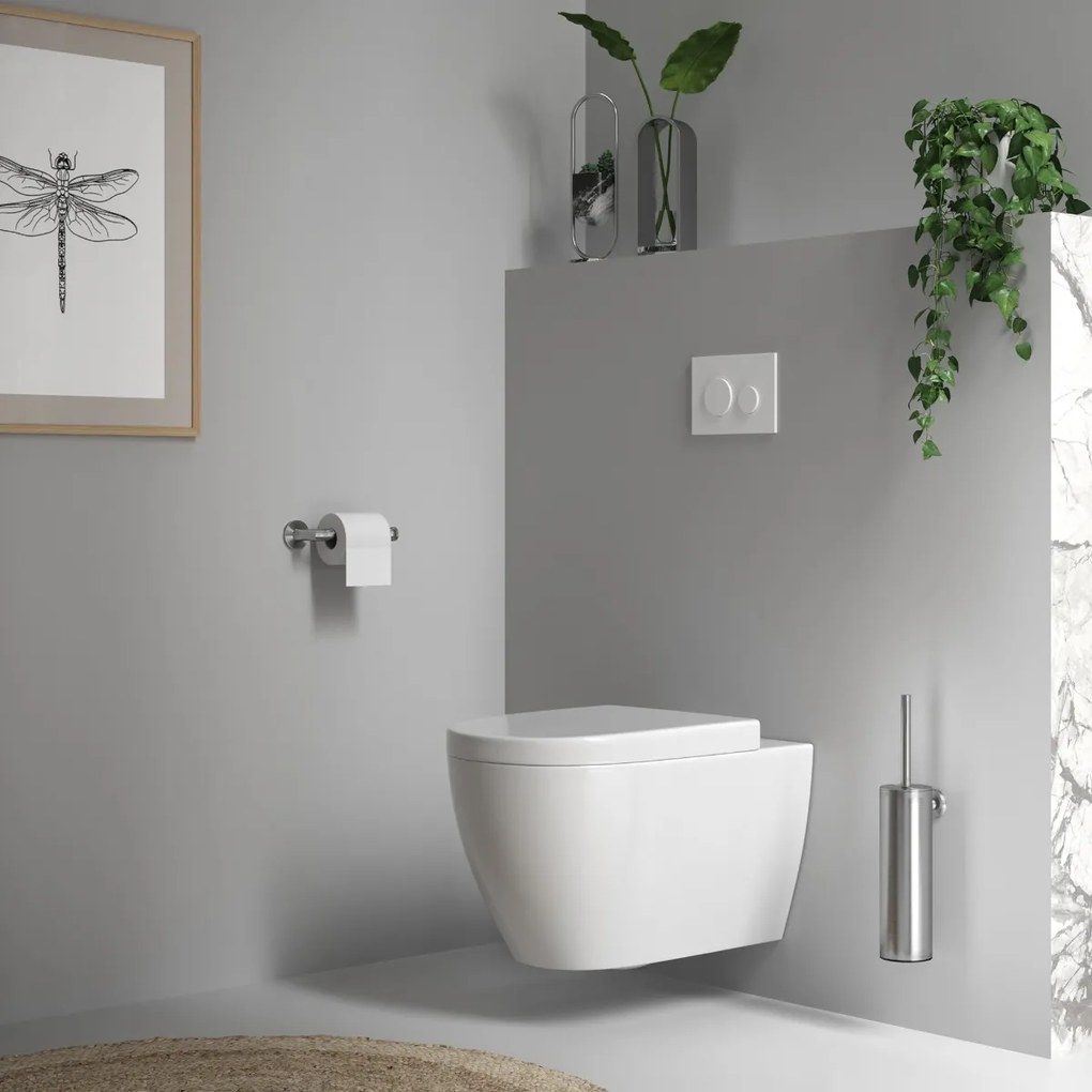 Brauer Brushed Edition toiletborstelset RVS geborsteld PVD