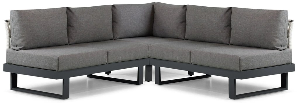 Hoek loungeset 5 personen Aluminium Grijs  Lifestyle Garden Furniture Lorenzo